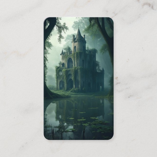 Castle of the Forbidden Swamp Bookmark Business Card (Front)