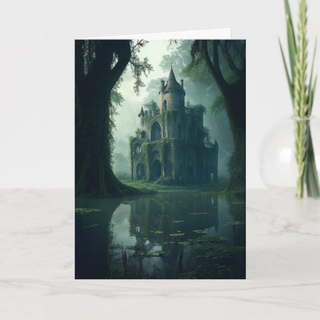 Castle of the Forbidden Swamp Holiday Card (Front)