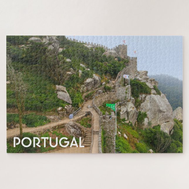 Castle of the Moors, Portugal Jigsaw Puzzle (Horizontal)