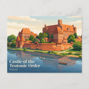 Castle of the Teutonic Order, Malbork, Poland Postcard