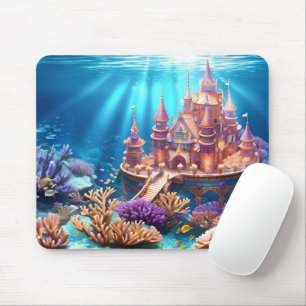 Castle of the Underwater Realm Mouse Mat