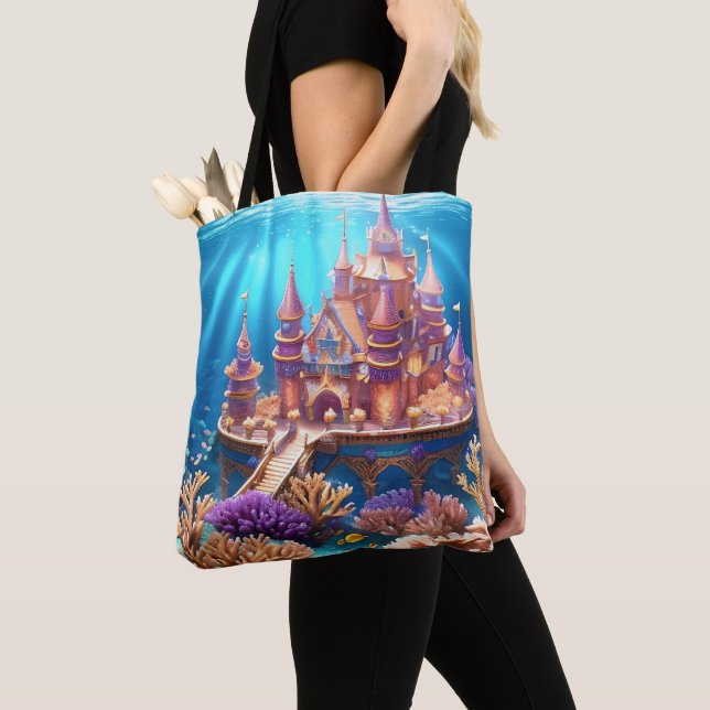 Castle of the Underwater Realm Tote Bag (Close Up)