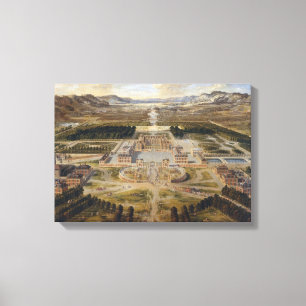 Castle of Versailles - Pierre Patel - 1668 Canvas Print