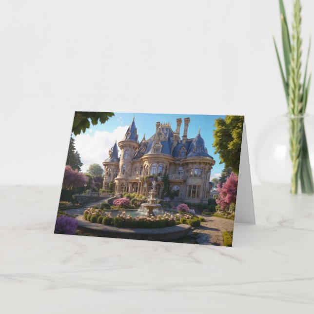 Castle of Victorian Splendour Holiday Card (Front)