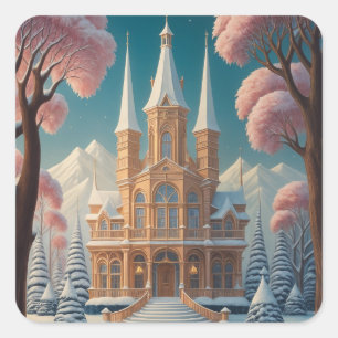 Castle of Whispering Dreams Square Sticker
