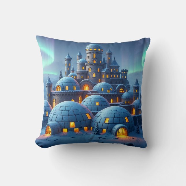 Castle of Winter Hearth Cushion (Front)