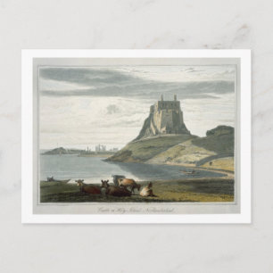 Castle on Holy Island, Northumberland, from 'A Voy Postcard