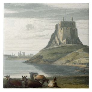 Castle on Holy Island, Northumberland, from 'A Voy Tile