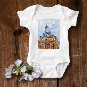 Castle on the River Rhine Baby Bodysuit