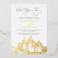 Castle Once Upon A Time Fairy Tale Wedding Gold