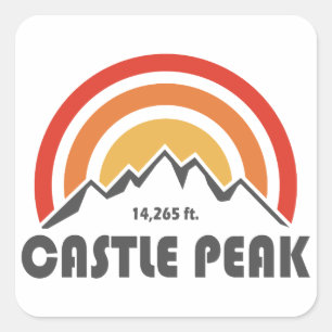 Castle Peak Square Sticker