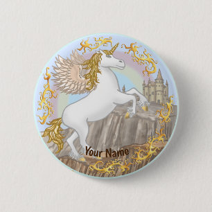 Castle Pegasus Unicorn pin