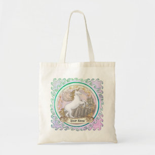 Castle Pegasus Unicorn  Tote Bag