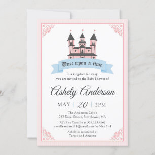 Castle Princess Royal Baby Shower Invitation
