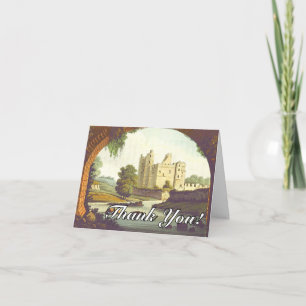 Castle, River, Brick Arch + "Thank You!" Card