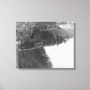 Castle Rock between Hill City and Rockerville Canvas Print