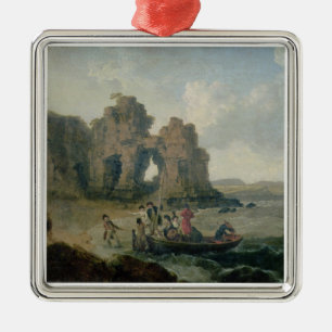 Castle Rock (Flatholm Island), Bristol Channel, 17 Metal Tree Decoration