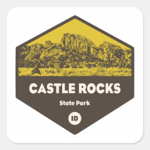 Castle Rocks State Park Idaho Square Sticker