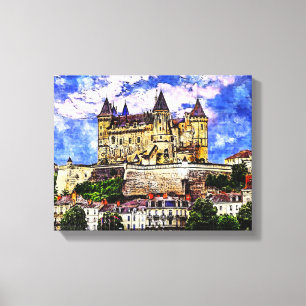 Castle Saumur, Loire Valley, France. Canvas Print