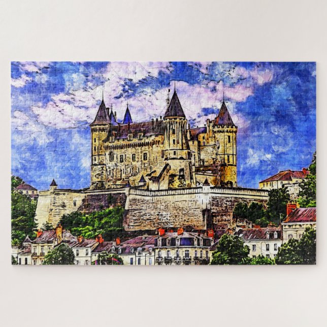 Castle Saumur, Loire Valley, France. Jigsaw Puzzle (Horizontal)
