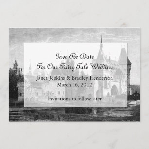 Castle Save The Date Wedding Announcement