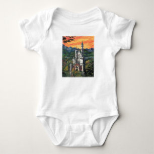 Castle Schloss Neuschwanstein Baby Bodysuit