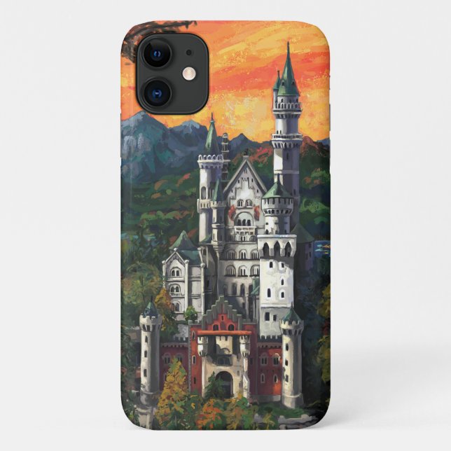 Castle Schloss Neuschwanstein Case-Mate iPhone Cas Case-Mate iPhone Case (Back)