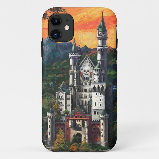 Castle Schloss Neuschwanstein Case-Mate iPhone Case (Back)