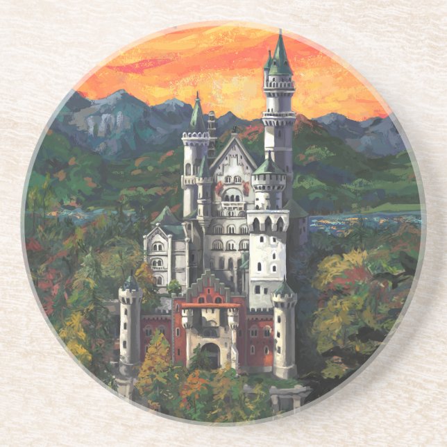 Castle Schloss Neuschwanstein Coaster (Front)