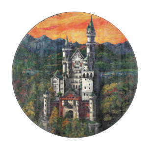 Castle Schloss Neuschwanstein Cutting Board