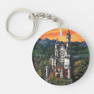 Castle Schloss Neuschwanstein Key Ring