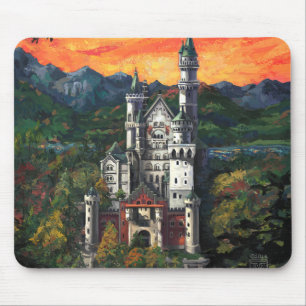 Castle Schloss Neuschwanstein Mouse Mat
