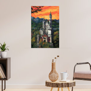 Castle Schloss Neuschwanstein Poster