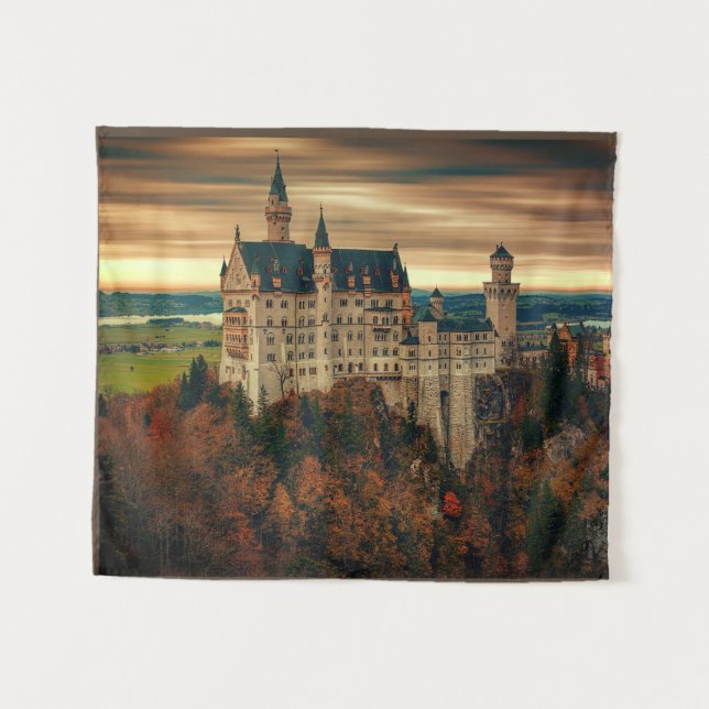 Castle Selfie Photo Backdrop for Princess Party Tapestry (Front (Horizontal))