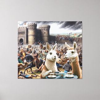 Castle Siege Tea Party Canvas Print