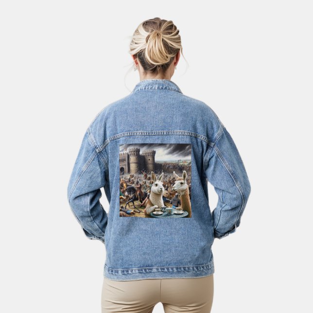 Castle Siege Tea Party Denim Jacket (Model)