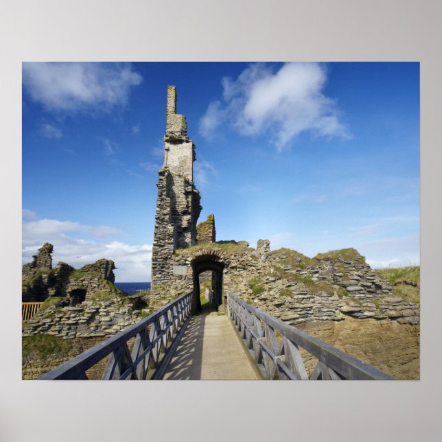 Castle Sinclair Girnigoe, Wick, Caithness, 2 Poster (Front)