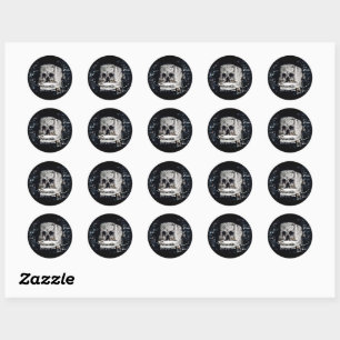 Castle Skull Classic Round Sticker