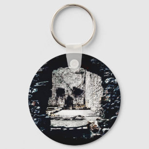 Castle Skull Key Ring