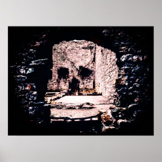 Castle Skull Poster