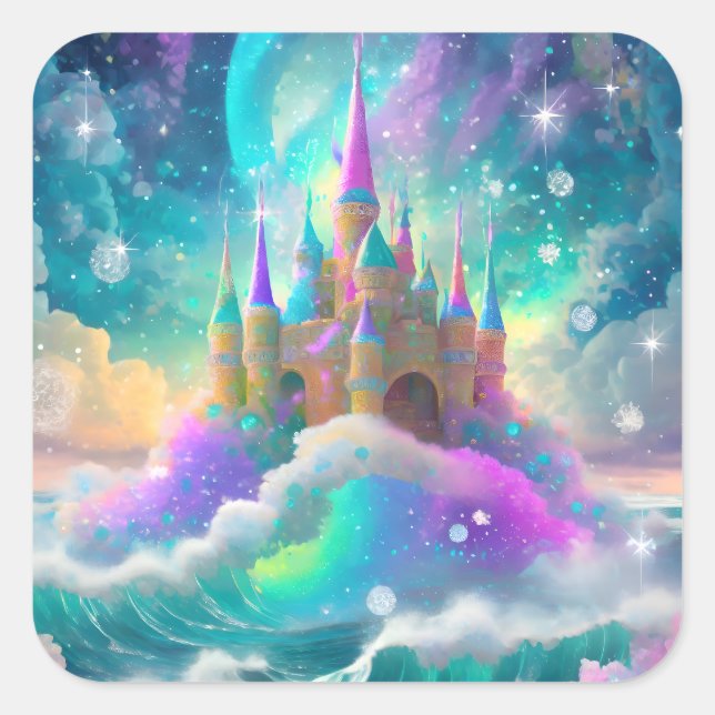 Castle Square Sticker (Front)