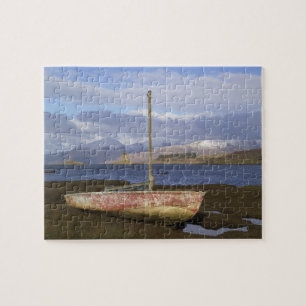 Castle Stalker with fishing boat in the Jigsaw Puzzle