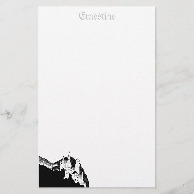 Castle stationery - personalised (Front)