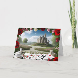 Castle Through the Wonderland Portal Holiday Card