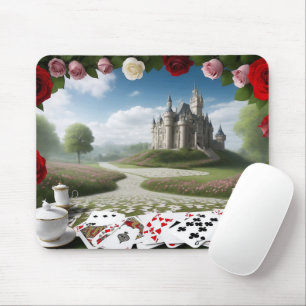 Castle Through the Wonderland Portal Mouse Mat