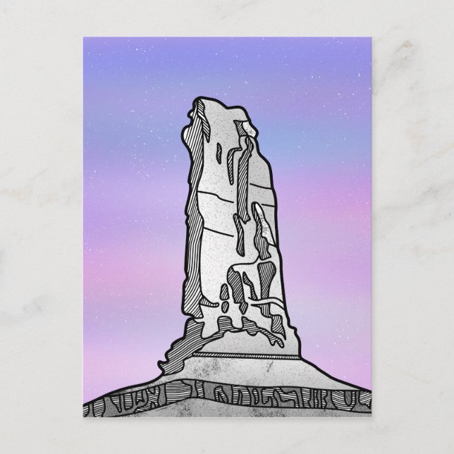 Castle Tower Castleton Rock Postcard (Front)