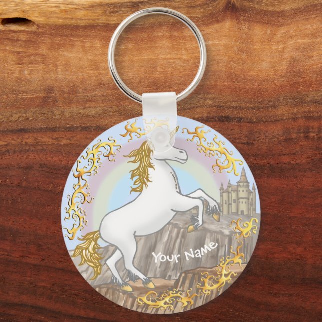 Castle Unicorn  keychain (Front)