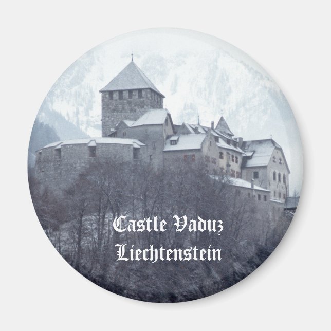 Castle Vaduz Liechtenstein Magnet (Front)