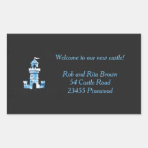 Castle Watercolor Art Personalised Sticker