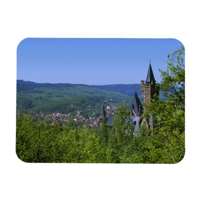 Castle, Wernigerode, Saxony Anhalt, Germany Magnet (Horizontal)